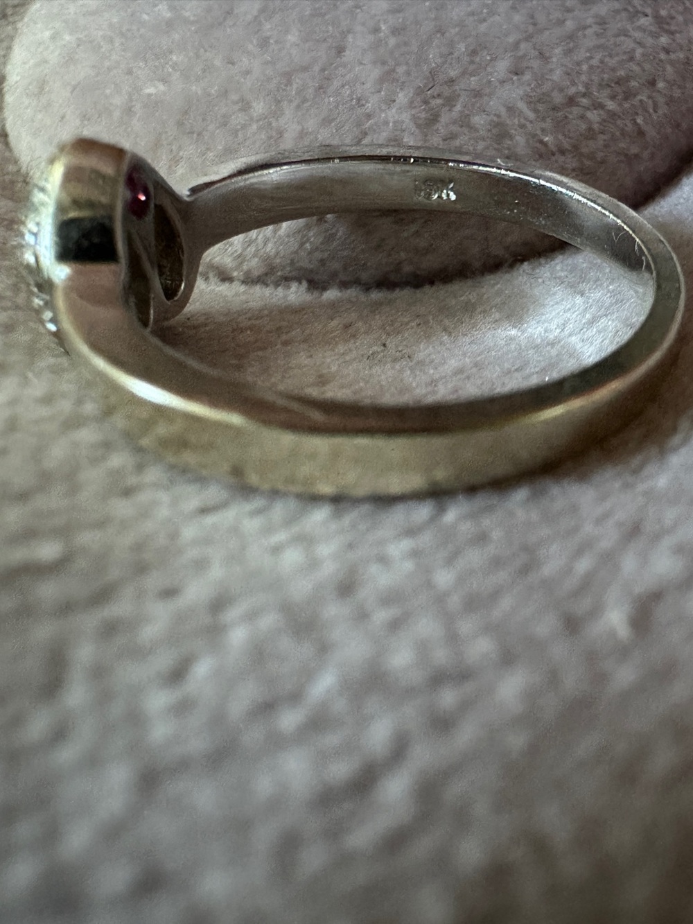 ROBERTO COIN TINY TREASURES PUFFED HEART RING WITH DIAMONDS in 18K White Gold - Picture 10 of 15
